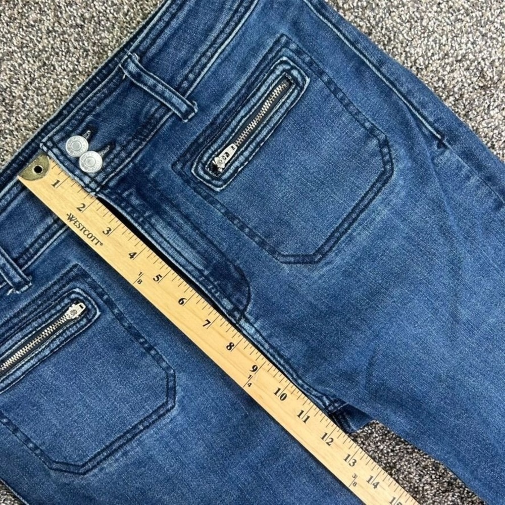 Anthropologie Pilcro Trouser Bootcut Jeans Womens 31 Medium Blue Wash Denim - Picture 10 of 13